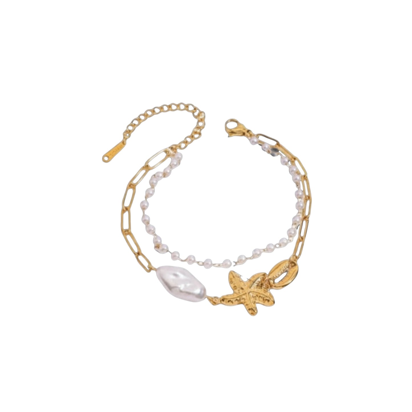 Gold Layered Shell Bracelet