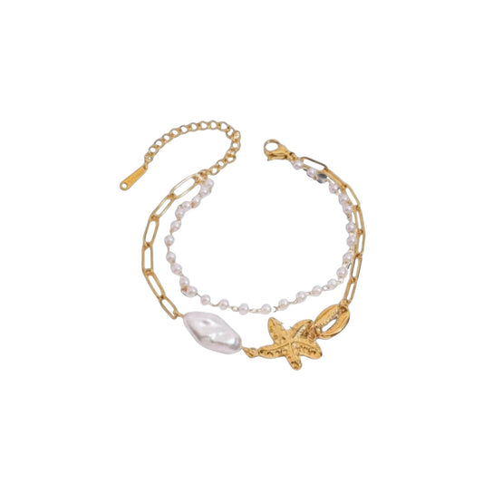Gold Layered Shell Bracelet