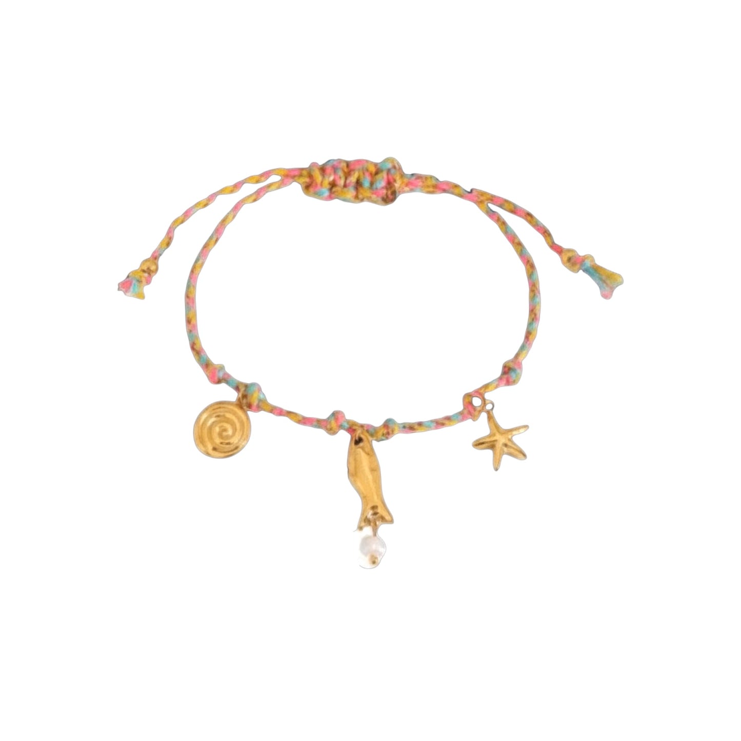 Seaside Gold Charm Bracelet