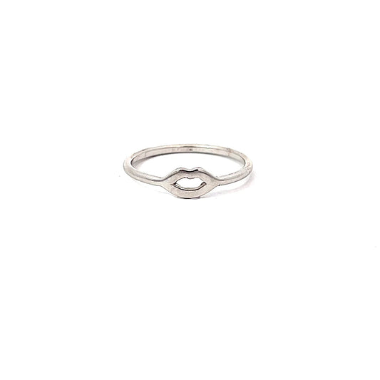 Silver Lips Ring