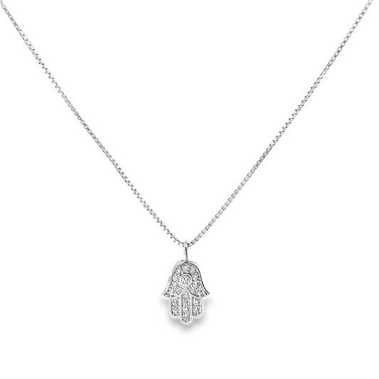 Silver Hamsa Pendant