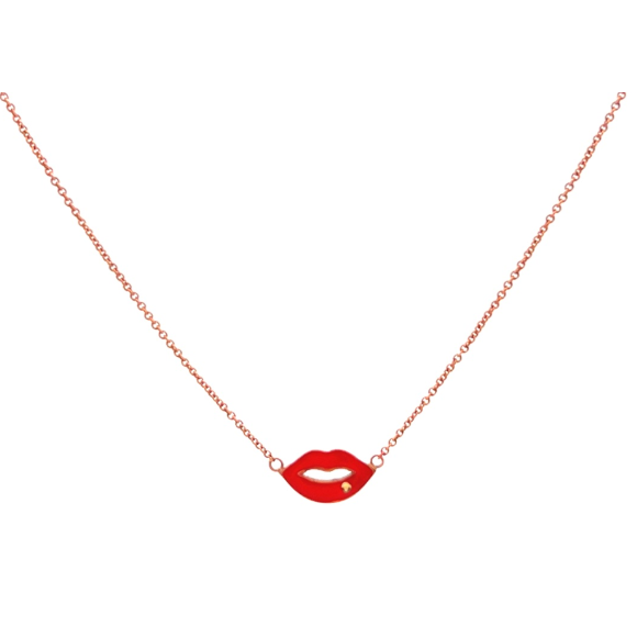 Red Lips Necklace