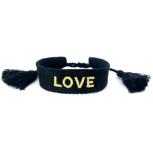 Black and Gold LOVE Bracelet