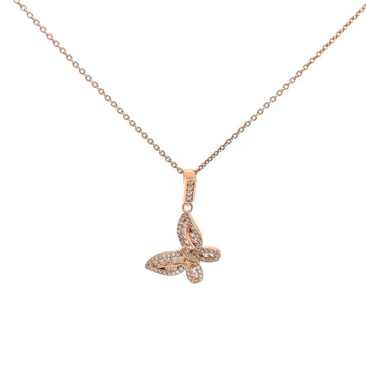 Butterfly Pendant Rose Gold Pendants