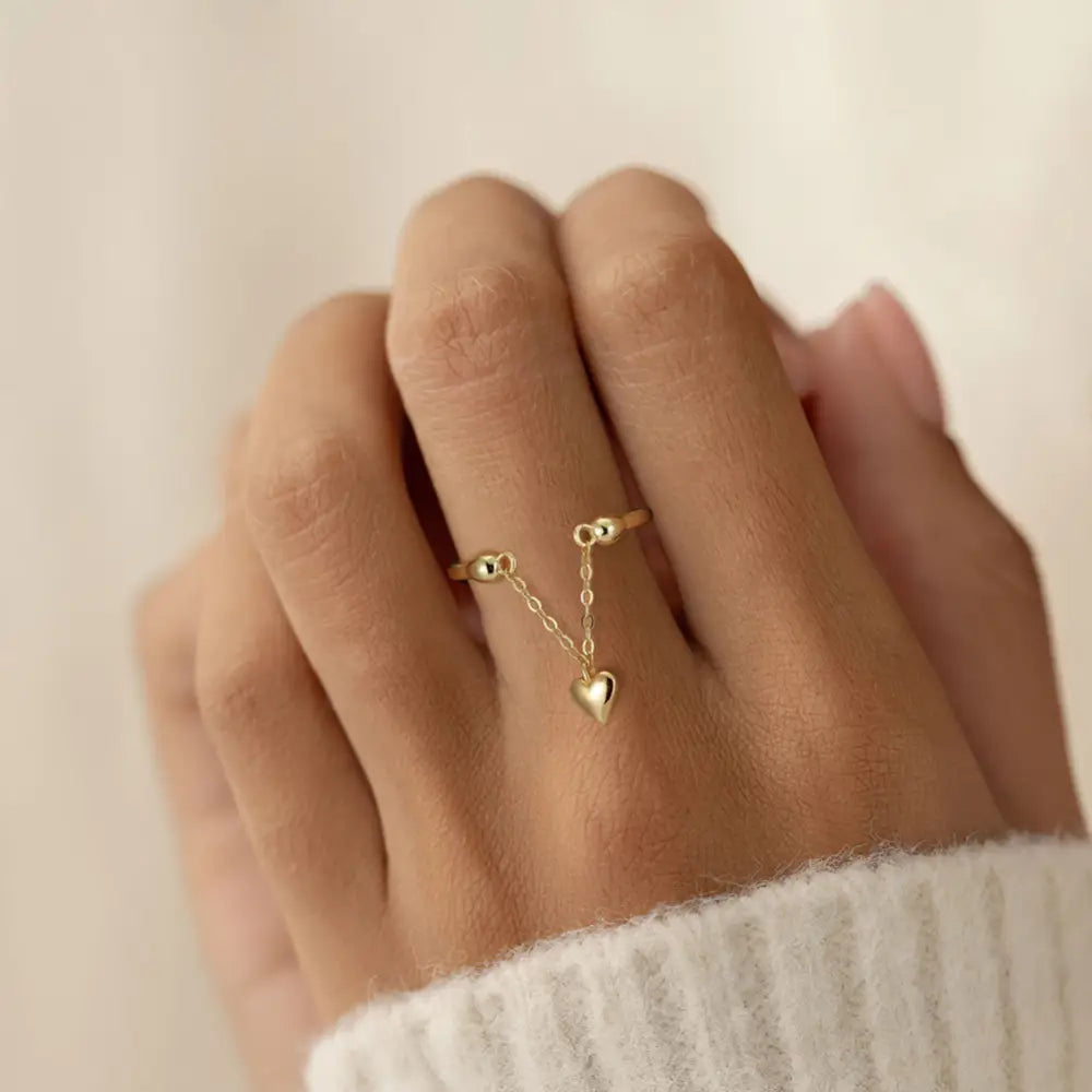 Charm Drop Ring Rings