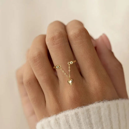 Charm Drop Ring Rings