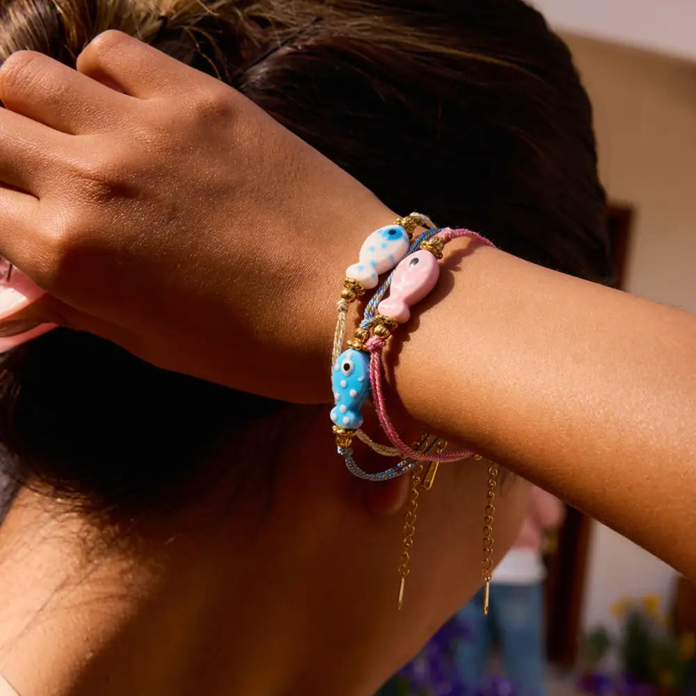 Colourful Fish Charm Bracelet Bracelets
