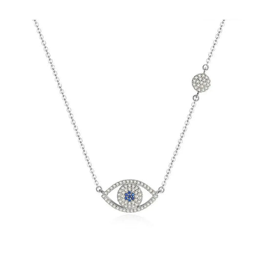Evil Eye Necklace Silver Necklaces