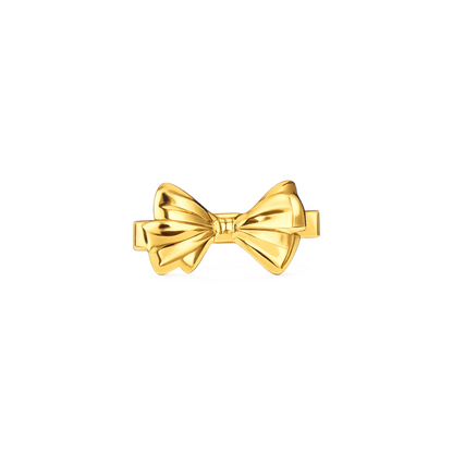 Gold Bow Hair Clip in 18ct Gold plated Stainless Steel with a sculptural bow design