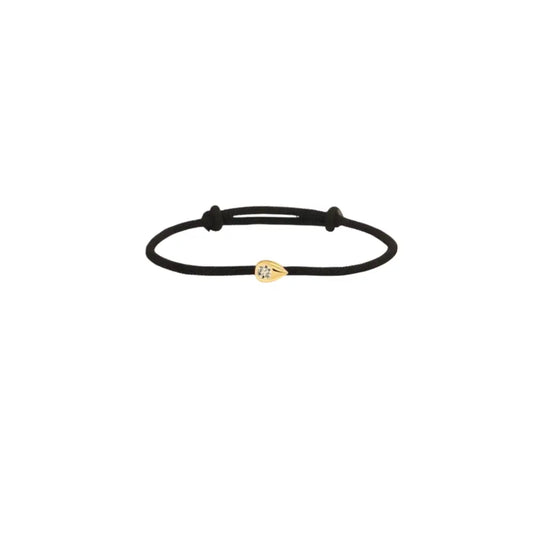 Gold Teardrop Cord Bracelet Bracelets