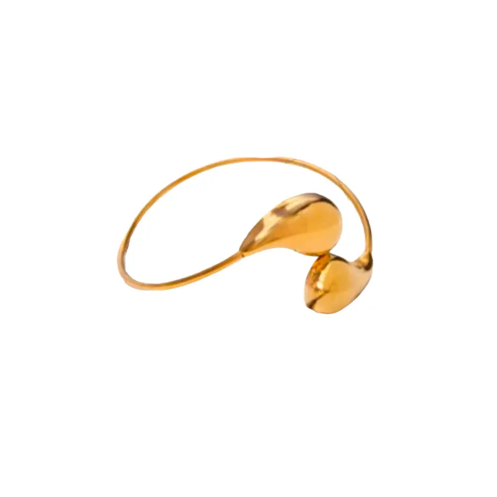 Gold Teardrop Cuff Bracelet Bracelets