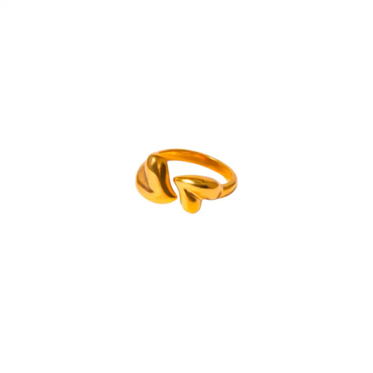 Golden Heart Ring Rings