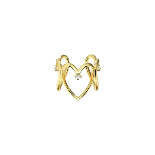 Heart Embrace Ring Rings