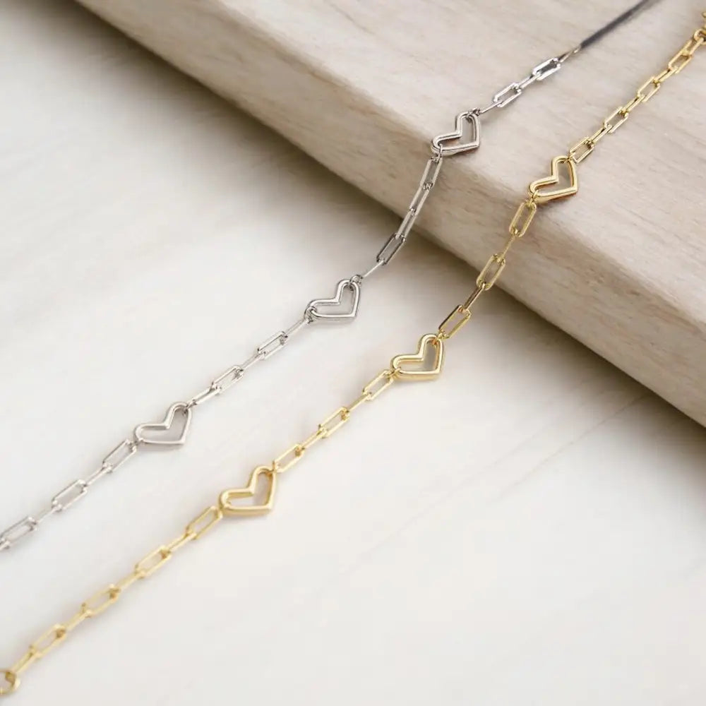 Heart Linked Bracelet Bracelets