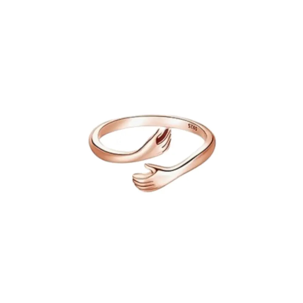 Hug Ring Rose gold Rings