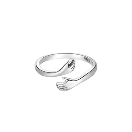 Hug Ring Silver Rings