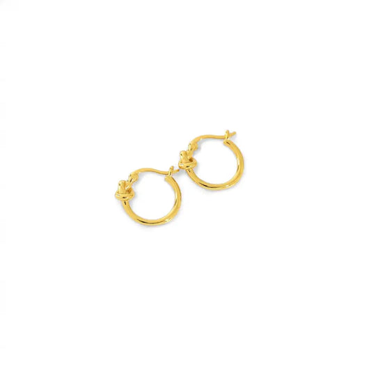 Knot Detail Hoop Earrings Earrings