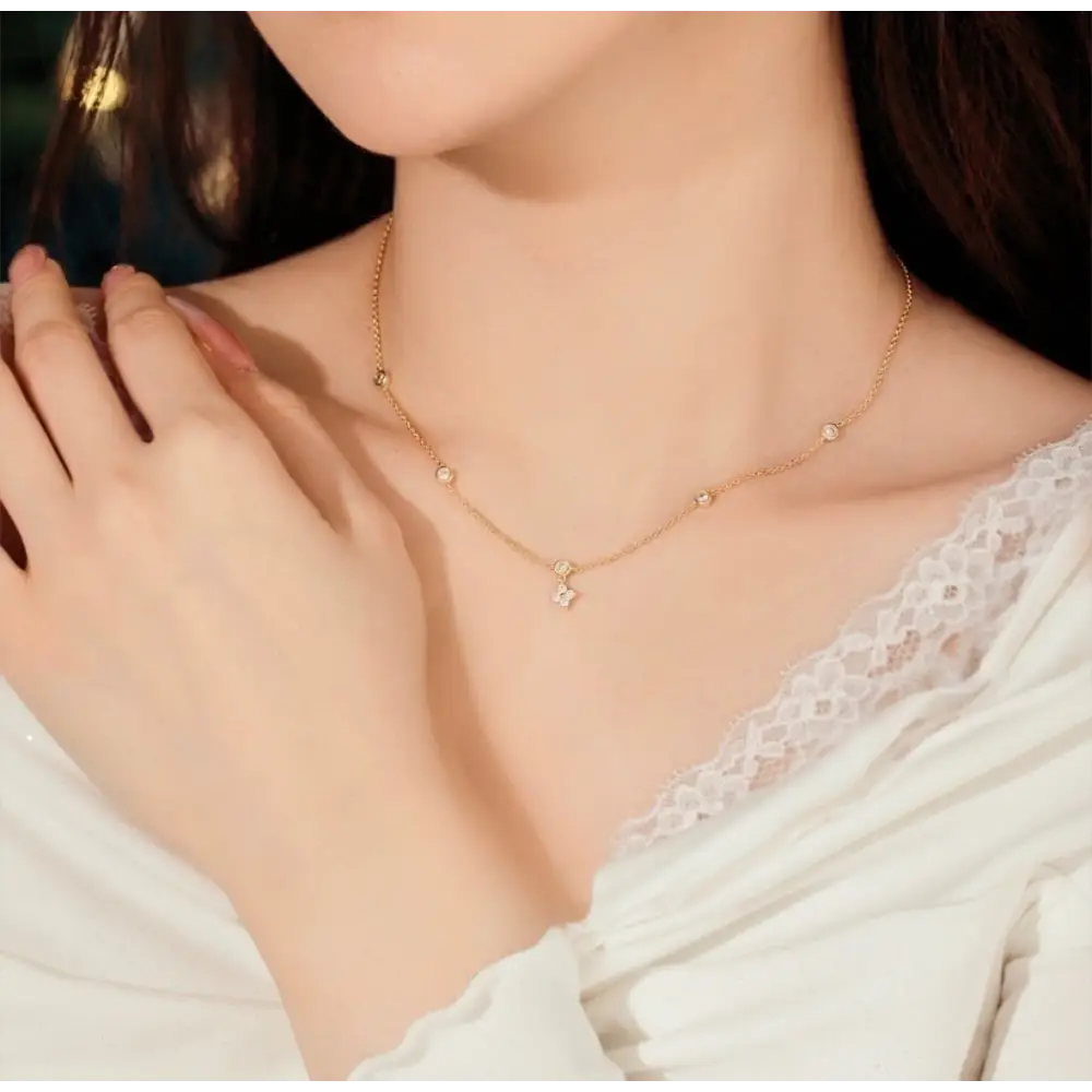 Lustre Drop Pendant Necklace Necklaces