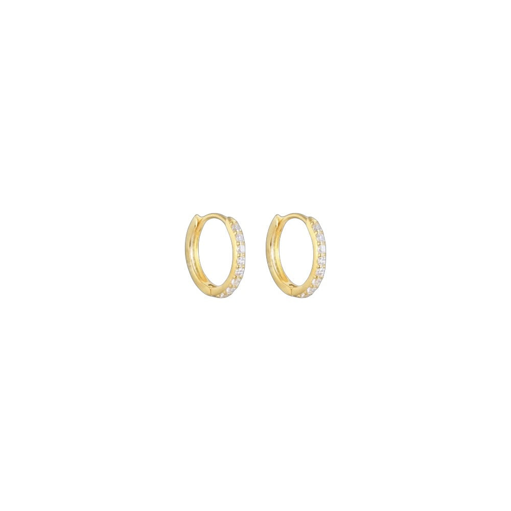 Mini Pavé Hoops Earrings
