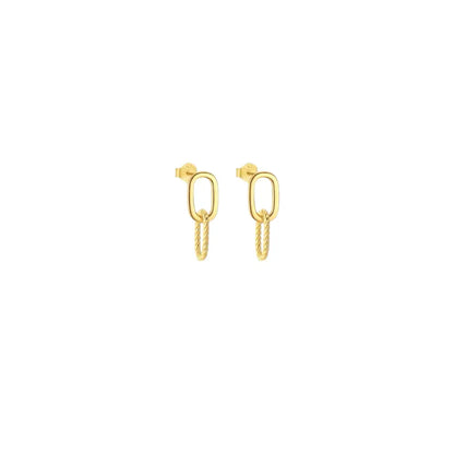 Oval Interlinked Earrings Earrings