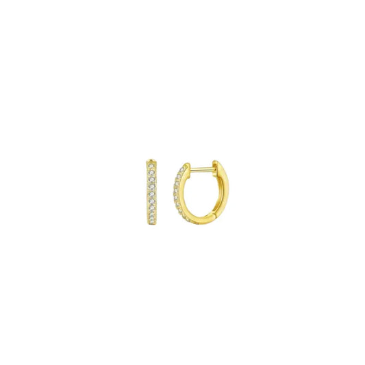 Pavé Huggies Earrings