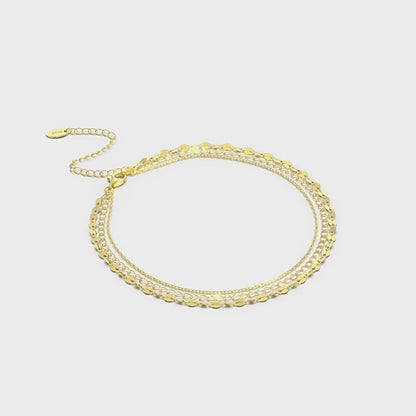 Multi-Strand Gold Anklet