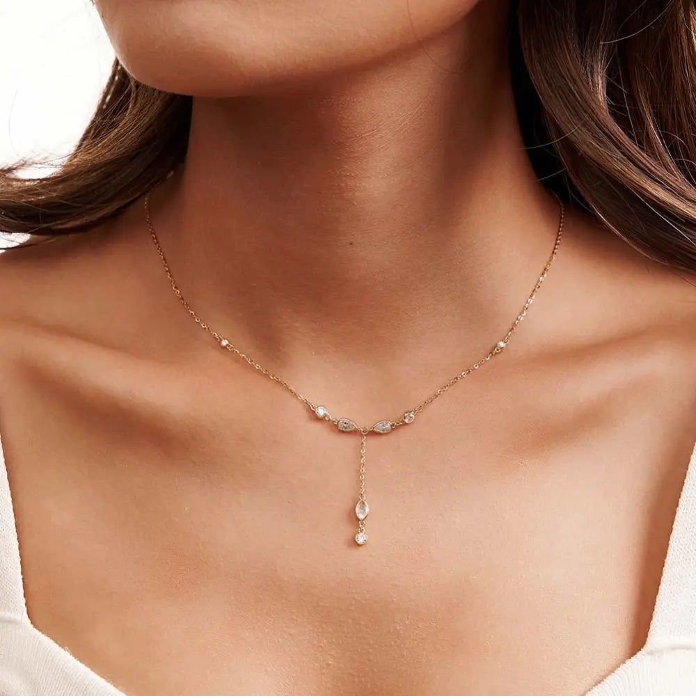Radiant Y Drop Necklace Necklaces
