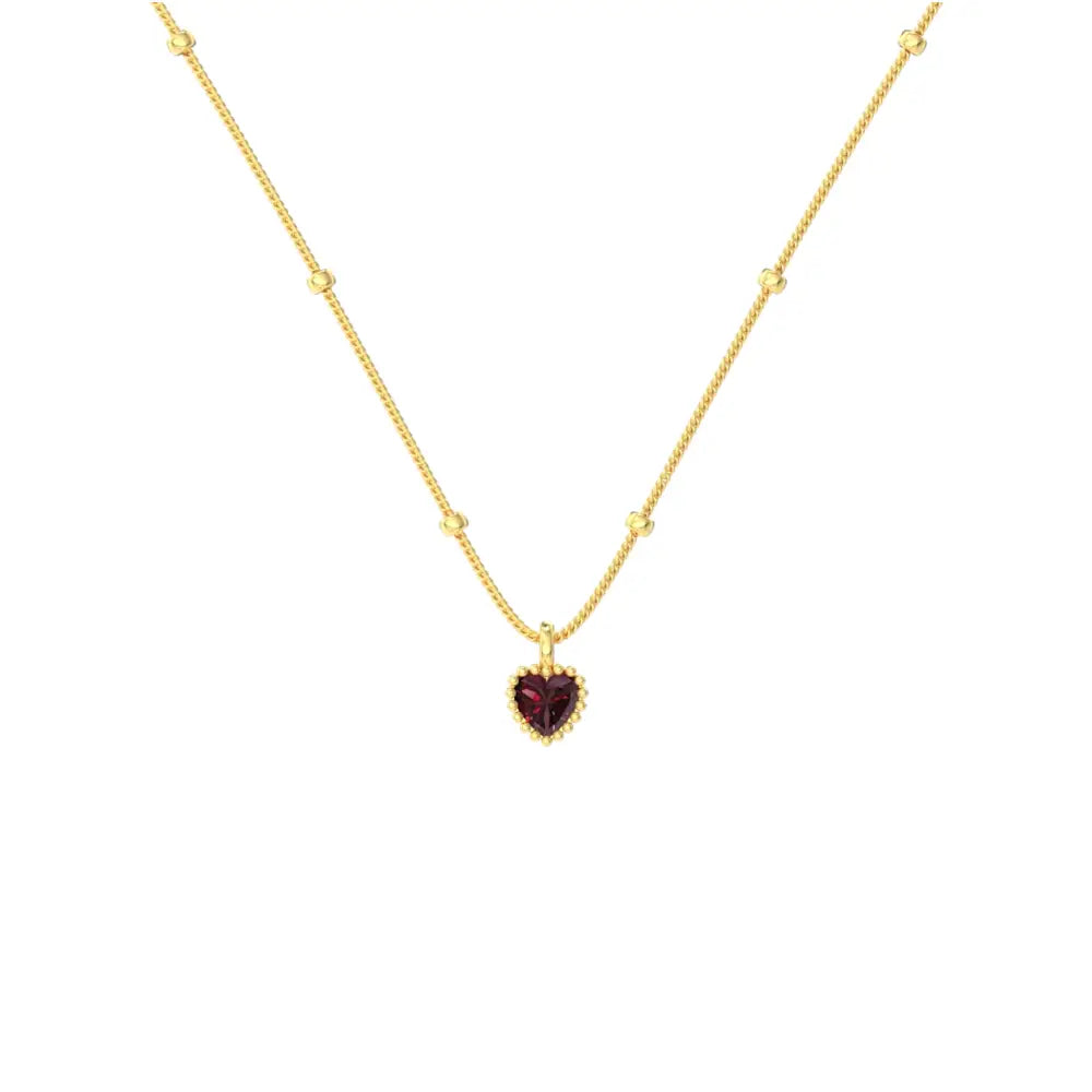 Red Heart Pendant Necklace Necklaces