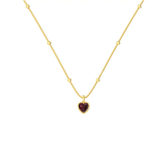 Red Heart Pendant Necklace Necklaces