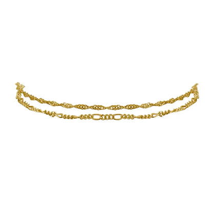 Rose Gold Layered Chains Bracelet Gold Bracelets