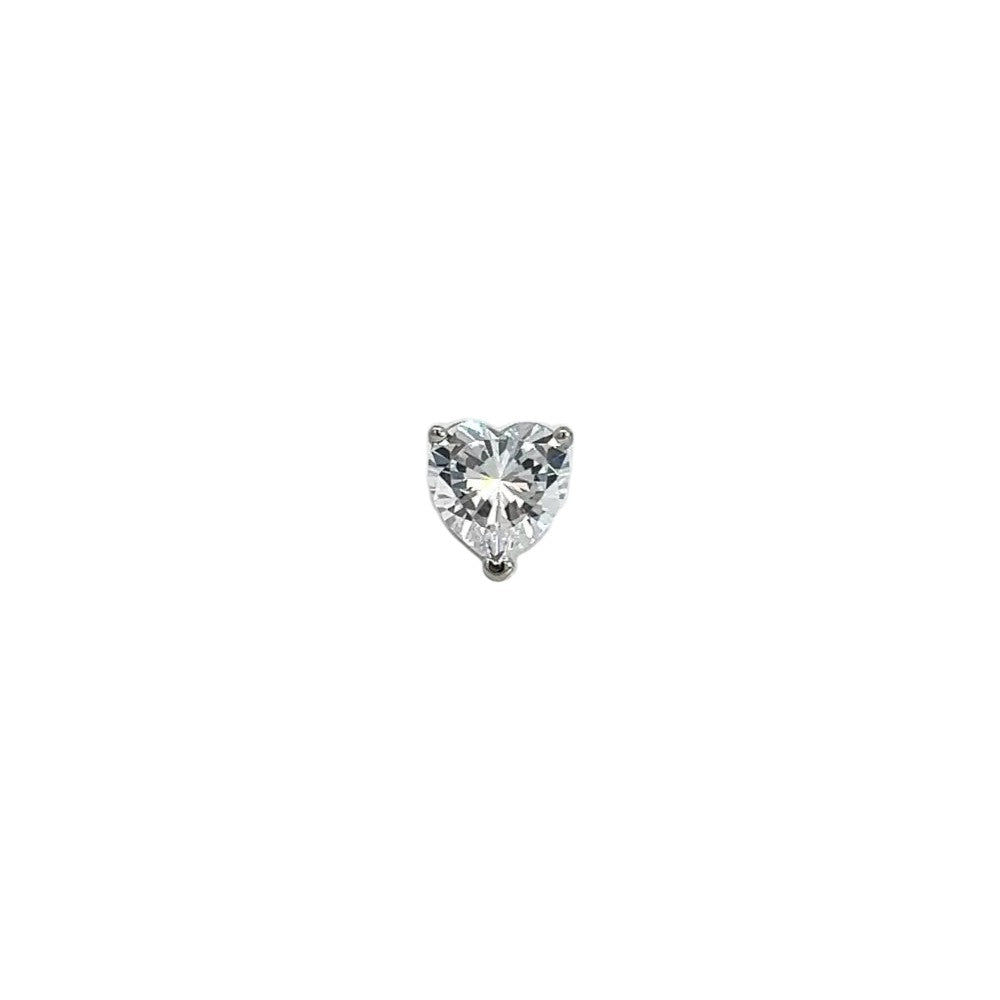 Scandal Kiss heart-shaped clear crystal ScanJewel for customizable signature rings