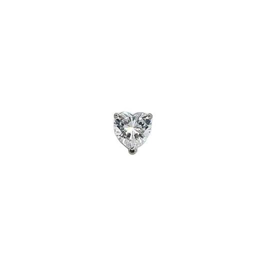 Scandal Kiss heart-shaped clear crystal ScanJewel for customizable signature rings