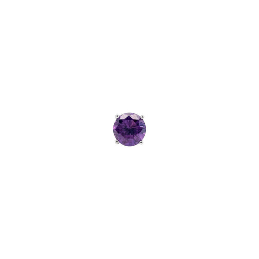 Scandal Kiss radiant purple ScanJewel round gemstone for signature ring customization