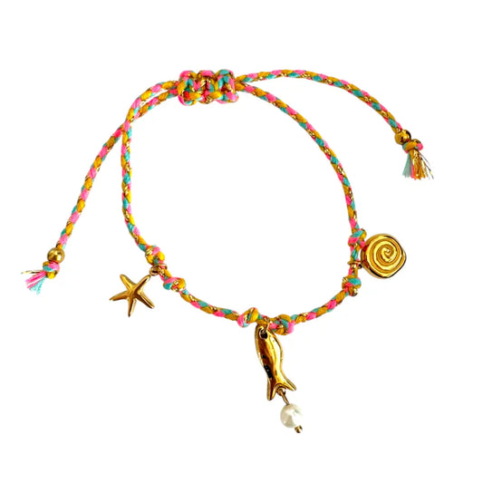 Seaside Gold Charm Bracelet Bracelets
