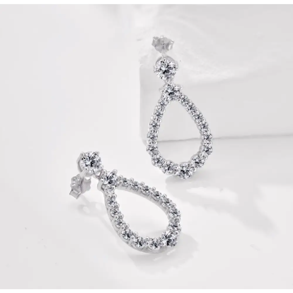 Shimmer Teardrop Earrings Earrings
