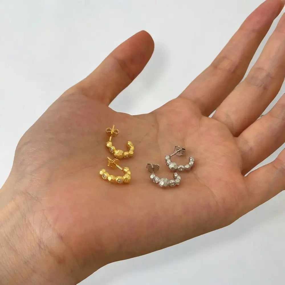 Shimmer Textured Earrings Earrings