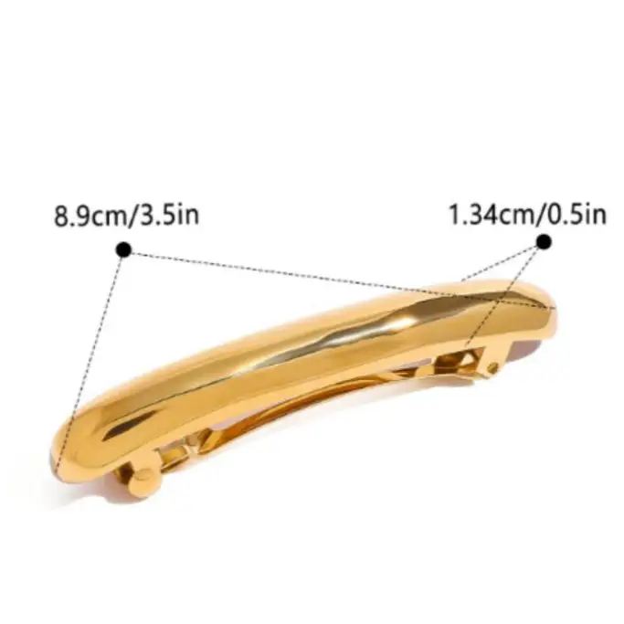 Sleek Hair Clip Gold (small) Hair Jewels