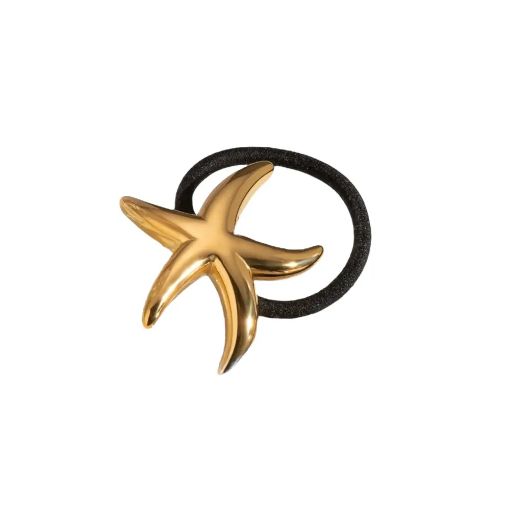 Starfish Hair Tie Gold Hair Jewels