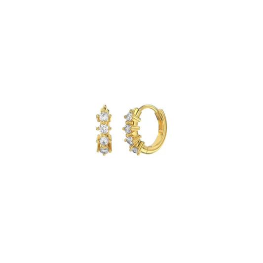 Starry Sparkle Huggies Earrings