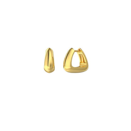 Triangle Huggie Earrings Gold Earrings