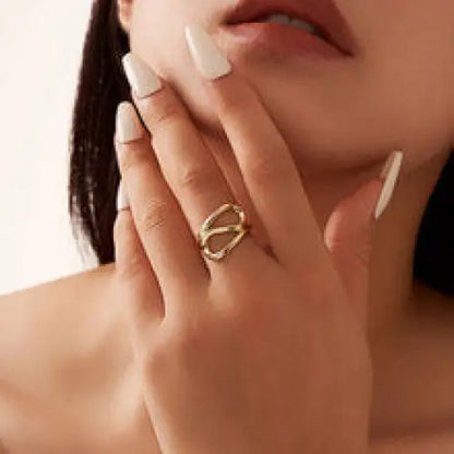 Wave Curve Ring Rings