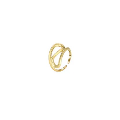 Wave Curve Ring Rings