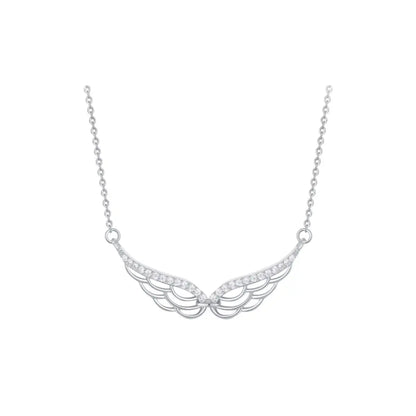 Wing Pavé Pendant Necklace Necklaces