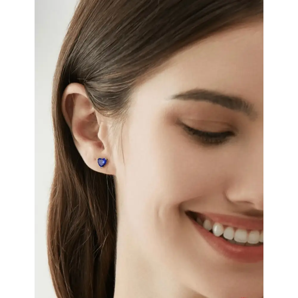 Yellow Heart Stud Earrings Earrings