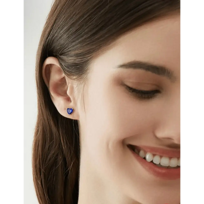 Yellow Heart Stud Earrings Earrings